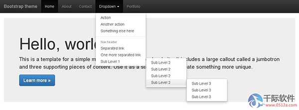 蘇州網(wǎng)站建設(shè)：boosstrap3打造全屏菜單和無限極菜單
